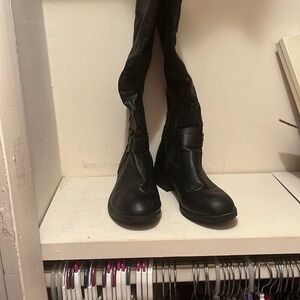 Black Leather Women's Boots